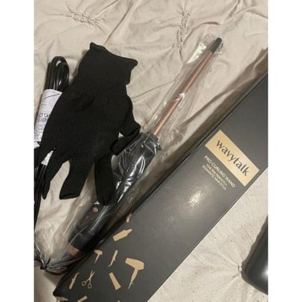 New Ceramic Small Curling Iron, 3/8 Inch Barrel, Adjustable Temperature